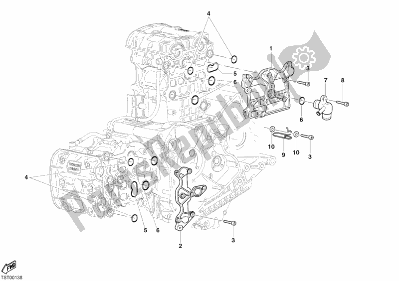 Tutte le parti per il Copricapo del Ducati Superbike 999 S 2003